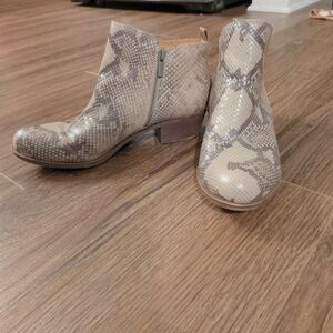 Snakeskin Ankle Boots